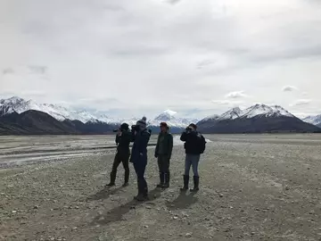 Ashleigh Marshall in the field doing science and conservation work, ZSL