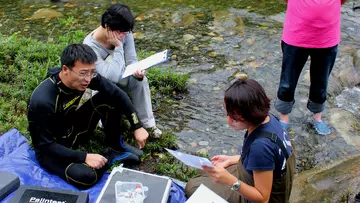 researchers_by_river_clipboards_gathering_samples