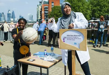 soapbox science display