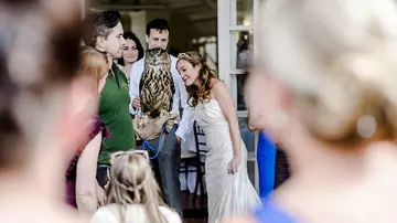 wedding with owl
