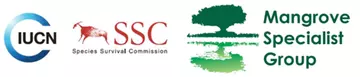 IUCN, SSC and mangrove specialist group logos