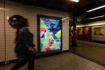 Fujifilm poster at Liverpool Street tube station