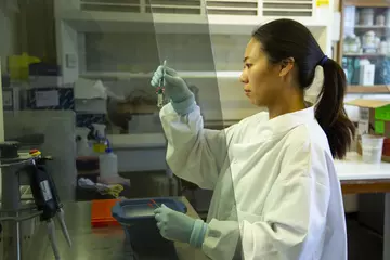 female scientist at ZSL