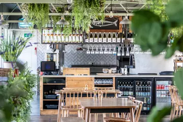 The inside of Viewpoint restaurant at Whipsnade Zoo