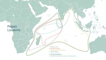 Locations of Marine Science Projects - Phase II