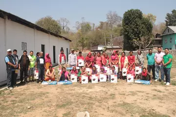 Cooking utensil distribution in Kusum village