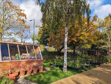 community garden and outdoor classroom