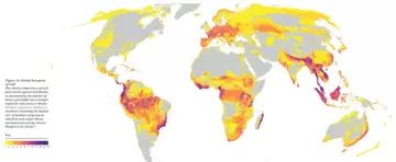 Global hotspots of risk from Living Planet Index Report