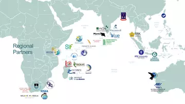 Map of Indian Ocean regional partners