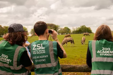 Students taking part in the ZSL Zoo Academy