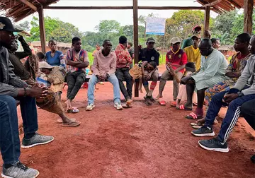 ZSL meeting with baka community in Cameroon