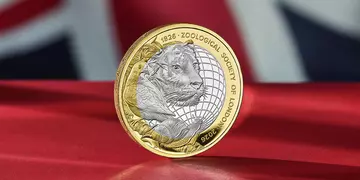 Image of the ZSL Sumatran tiger coin from The Royal Mint