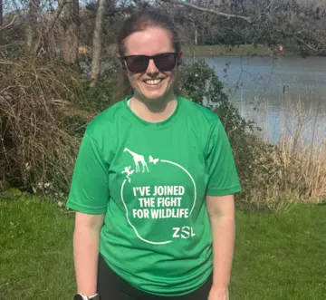 London Marathon runner, Hannah 