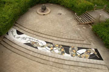 The full Sirona mosaic at London Zoo