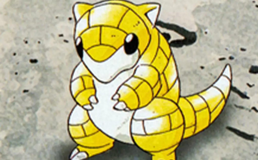 Sandshrew pokemon card illustration