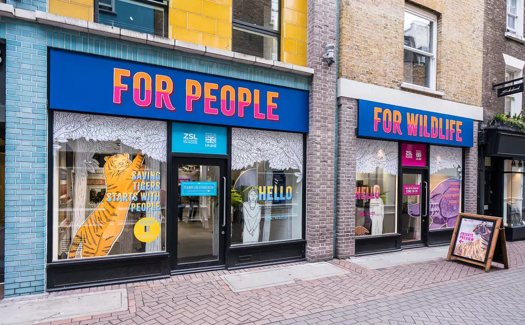 For People, For Wildlife pop-up in Carnaby