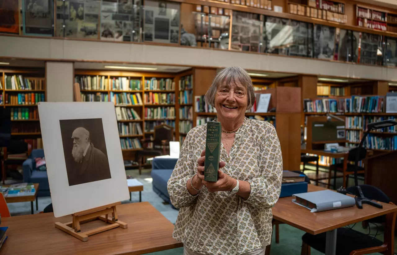 Camilla Wentworth Jones in the ZSL Library