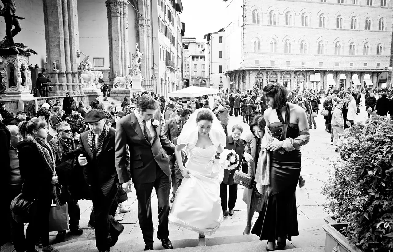 Adrian and Yin Lee on their wedding day