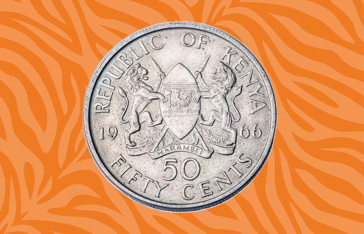 Kenya 50 cents harambee coin
