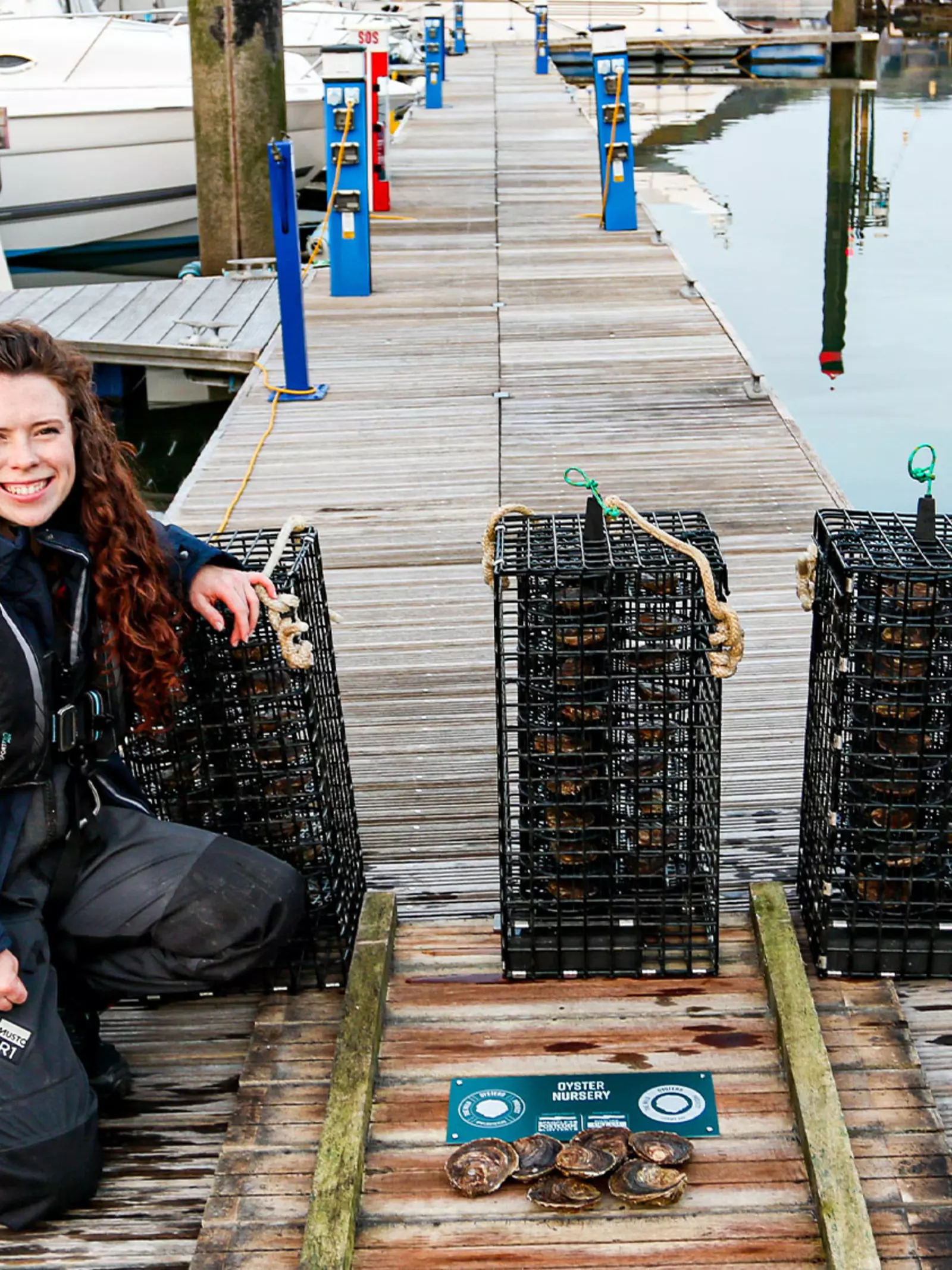ZSL oyster conservationist Celine Gamble