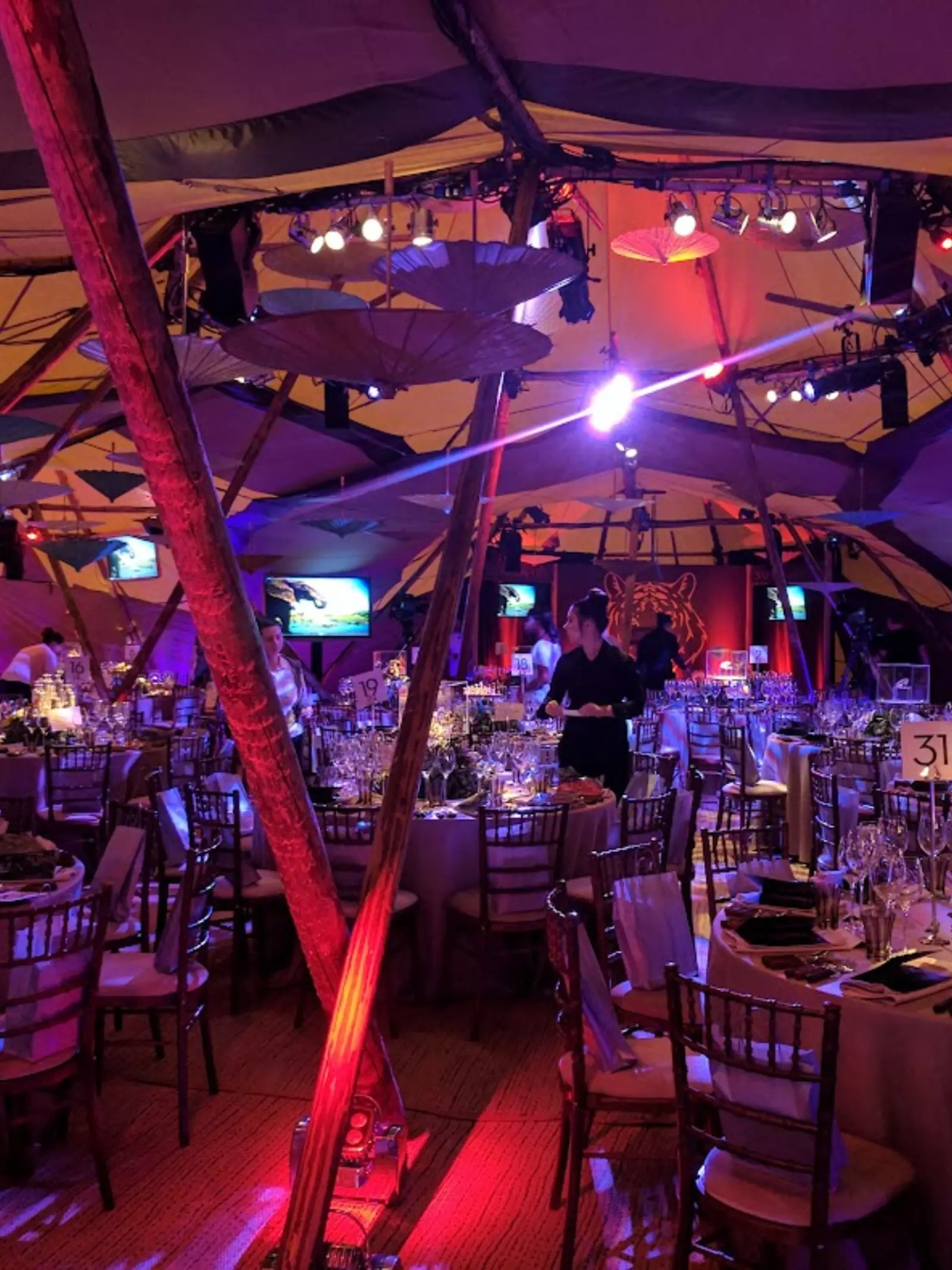 The gala fundraising event at London Zoo