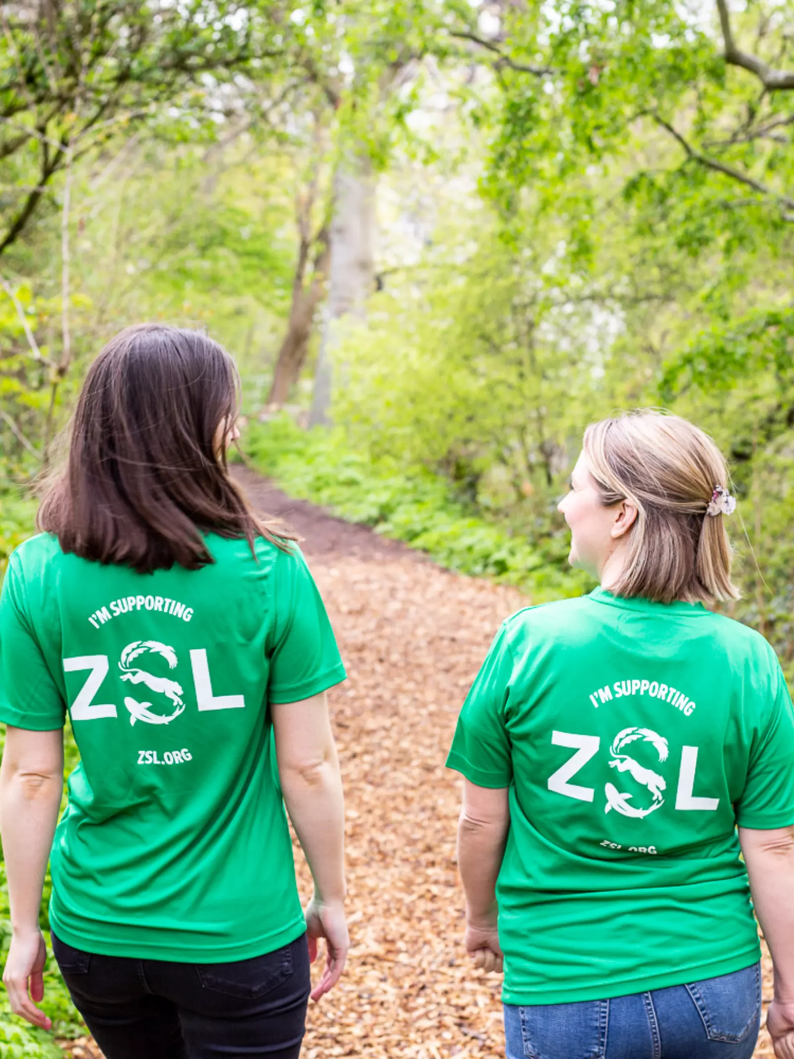 Around the World challenge participants in their ZSL t-shirts