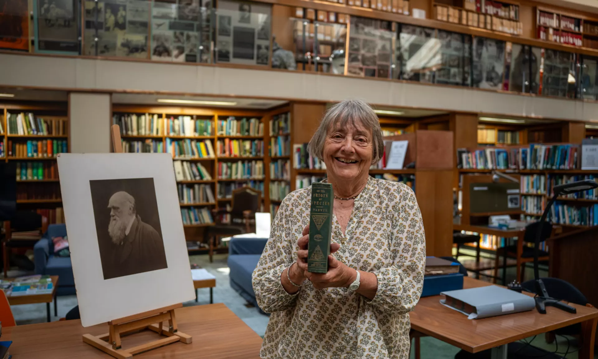 Camilla Wentworth Jones in the ZSL Library