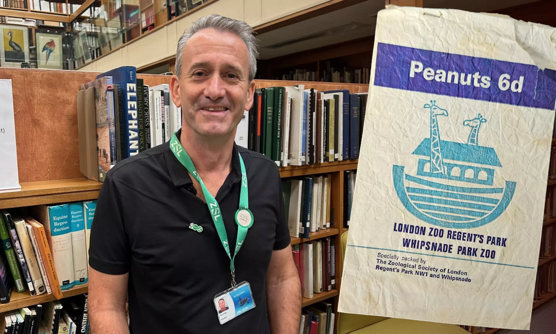 Paul stoker with monkey nut bag