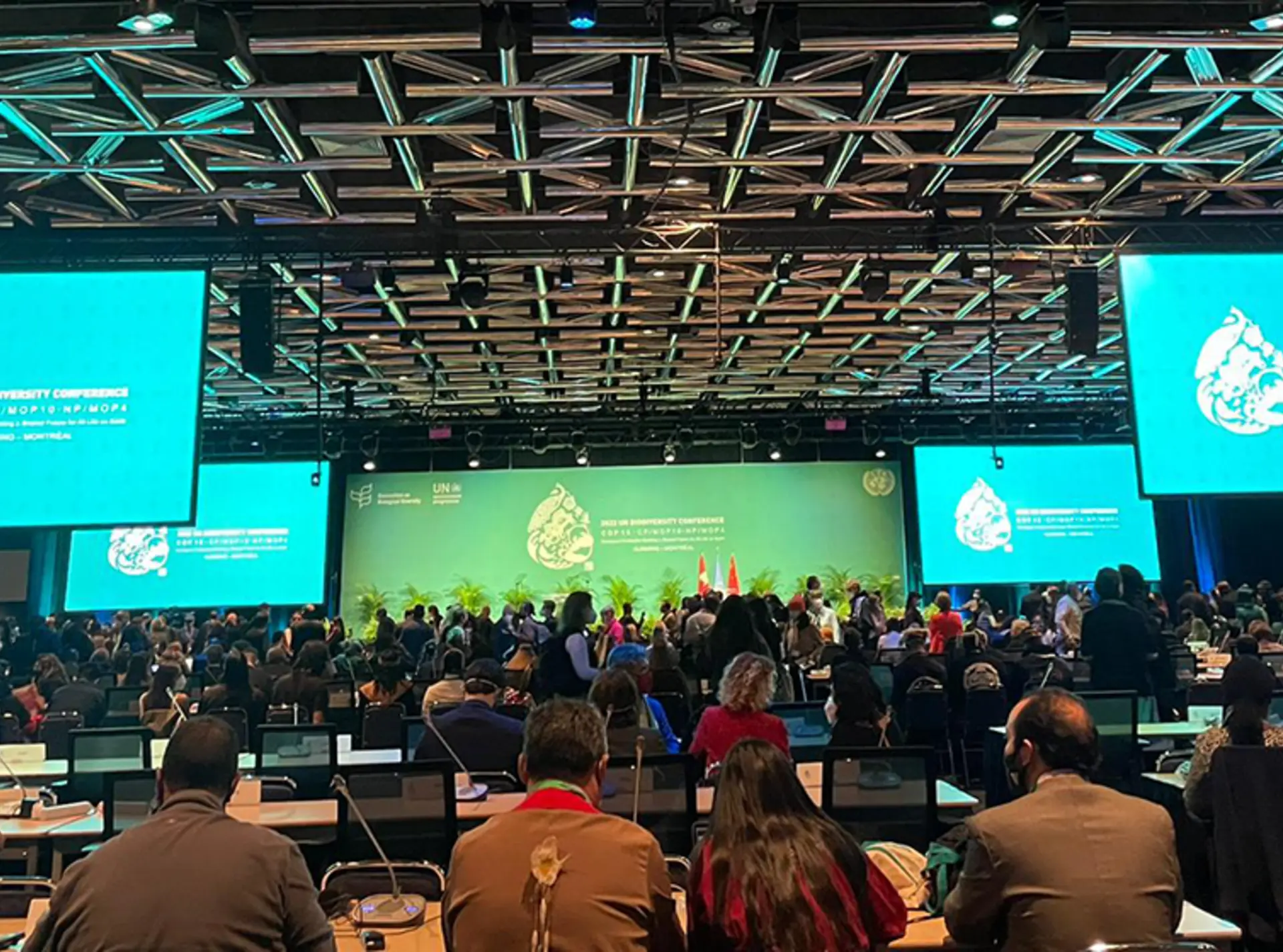 A group of delegates at the COP15 opening ceremony