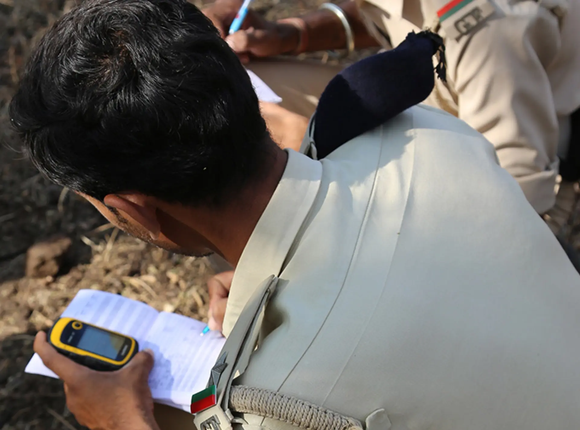Conservationists pplying Smart tool