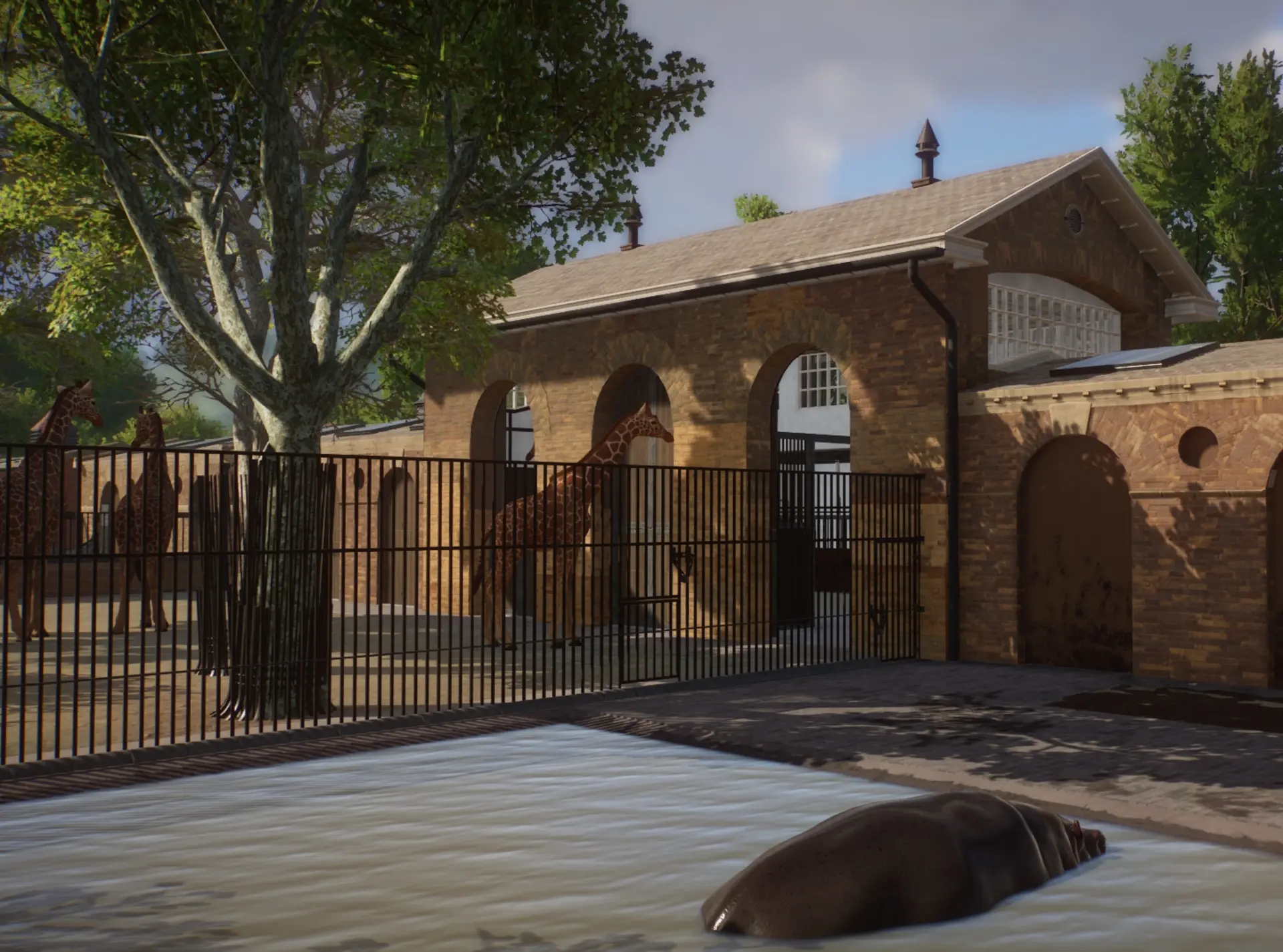 The giraffe house Planet Zoo recreation of London Zoo in 1904