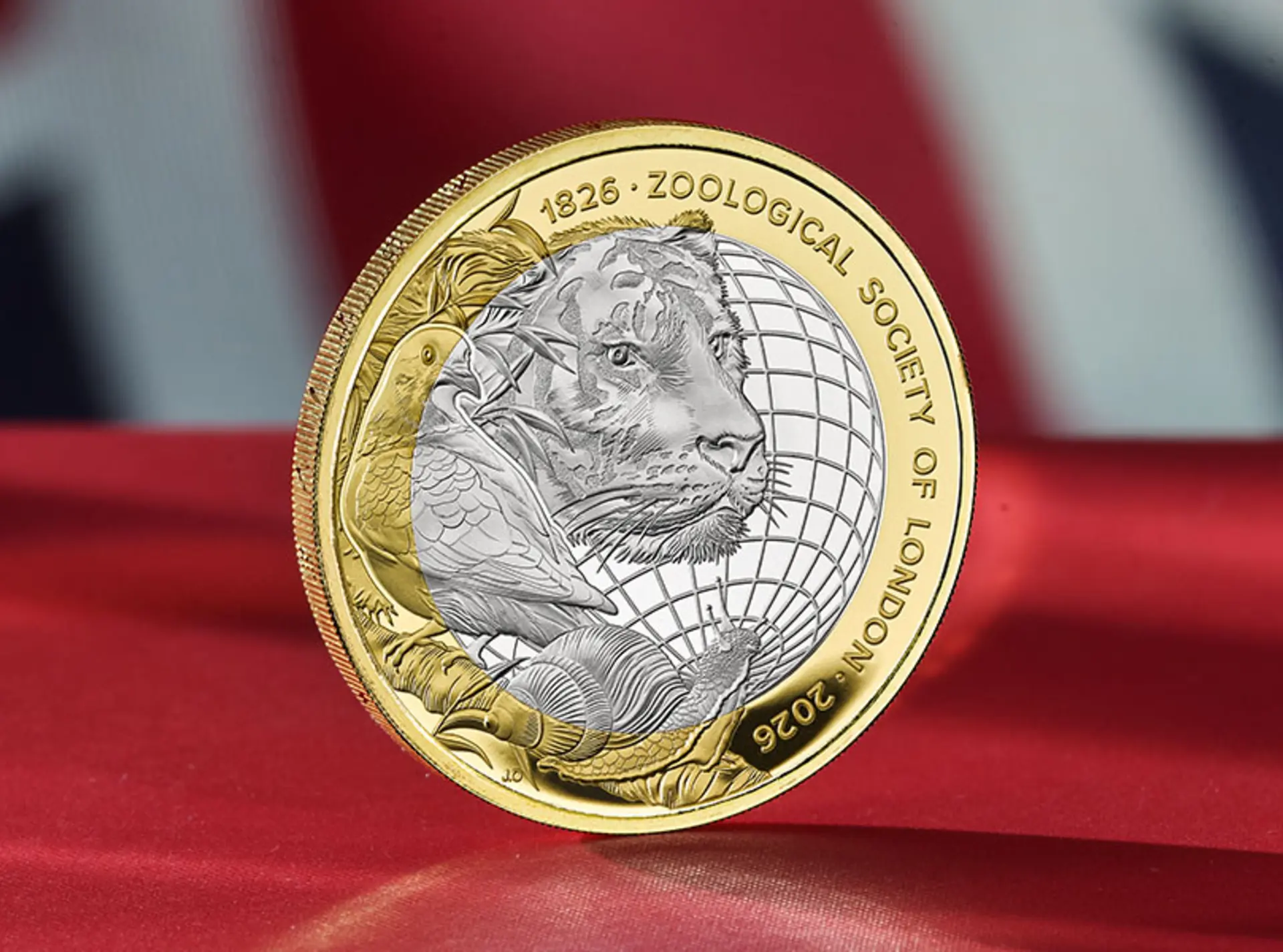 Image of the ZSL Sumatran tiger coin from The Royal Mint