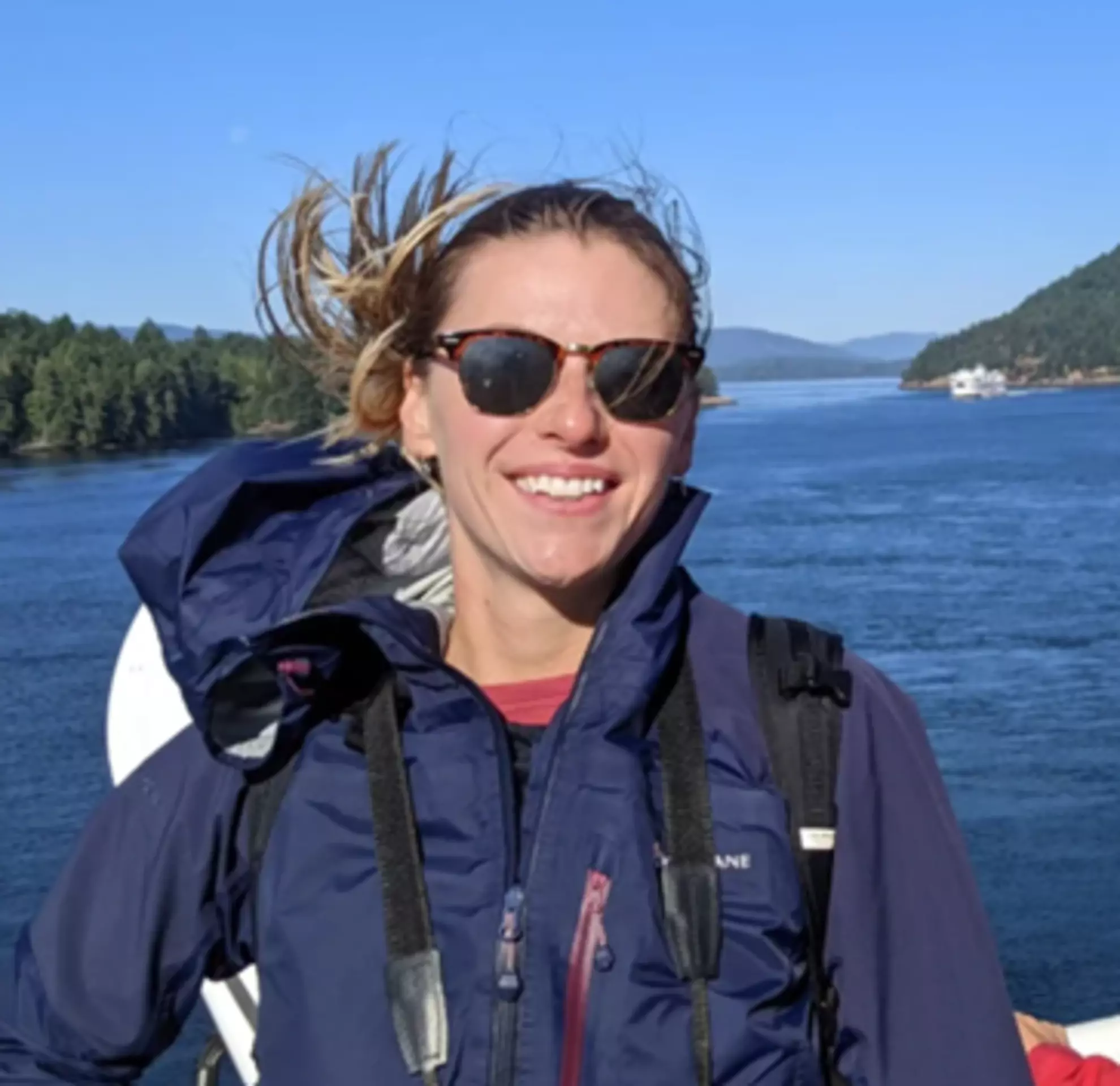 Picture of Becky Austin on a boat
