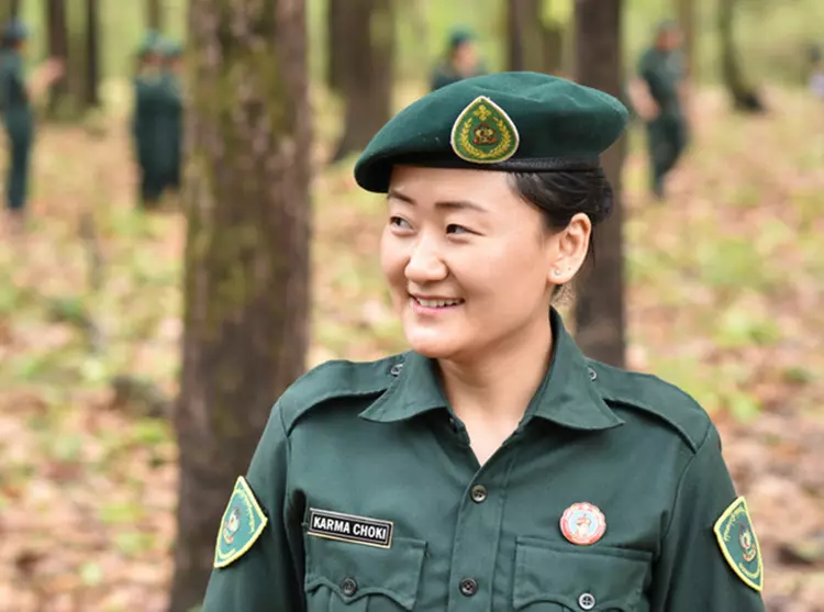 Female ranger smiling 