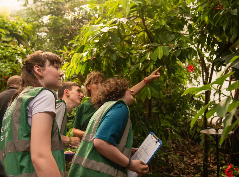 Students taking part in the ZSL Zoo Academy