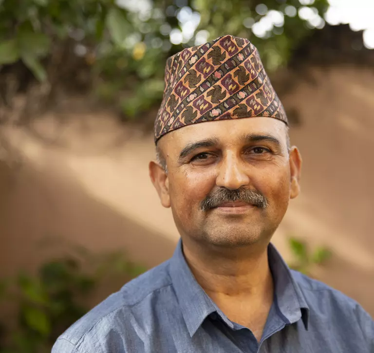 Headshot of Dr Hem Sagar Baral ZSL Nepal conservationist