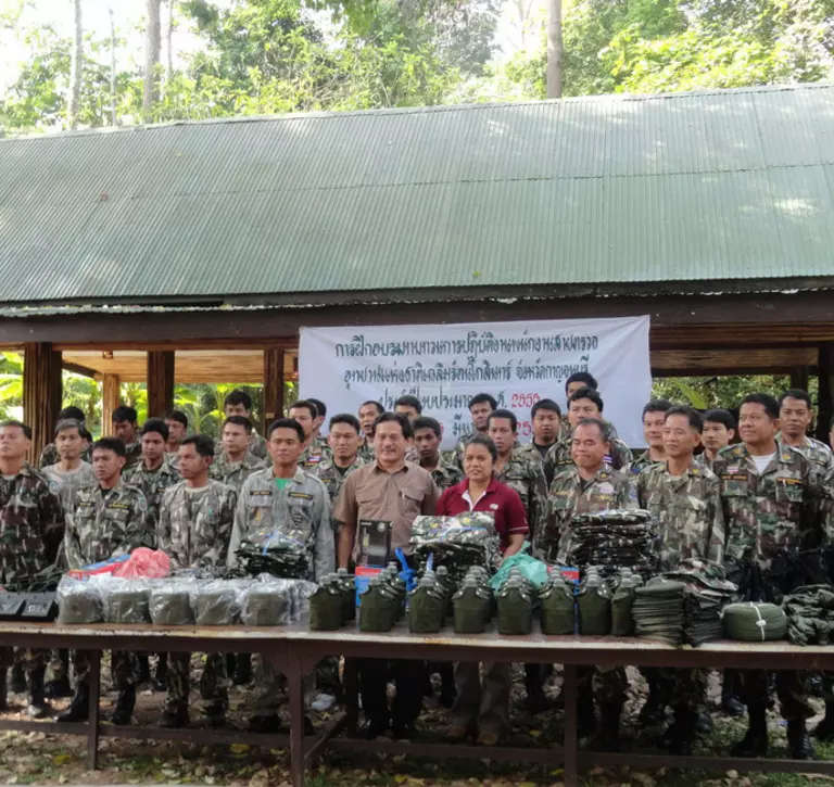Thailand conservation team using SMART system