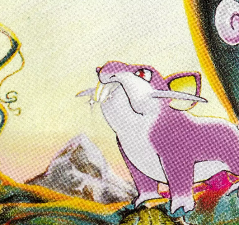 Rattata illustration from pokemon card