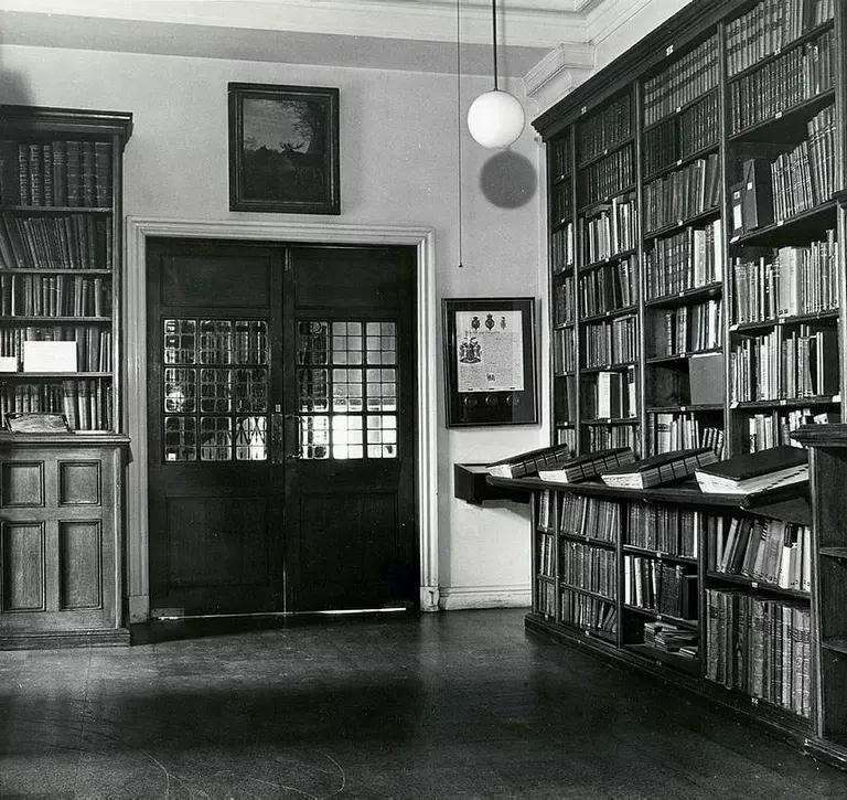 ZSL library black and white photo