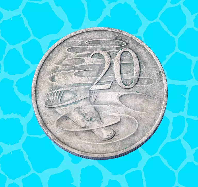Australia 20 Cent, 1976 coin